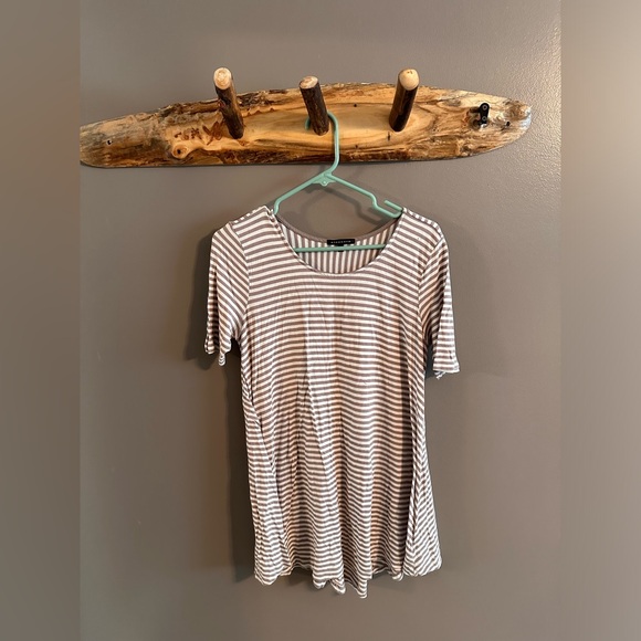 Bundle of 3 loose jersey tops - Oversized, breezy - Grey stripe, navy, oatmeal - Picture 8 of 10